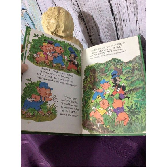 1984 Walt Disney’s Li’l Wolf and the Three Wishes Hardback - Picture 6 of 11